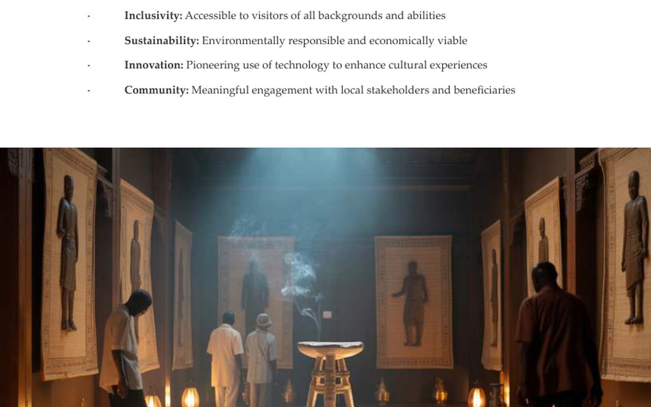 Manhyia Palace Museum interior concept page